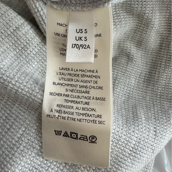 We The Free Fuji Thermal Top in Heather Grey Thumbholes Off Shoulder Size Small - Picture 9 of 11